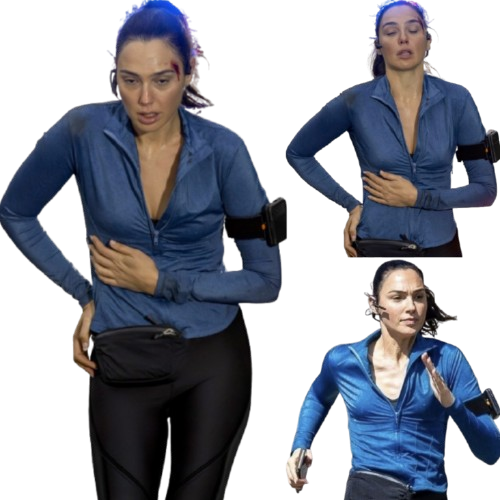 Gal Gadot The Runner 2026 Blue Jacket - Image 2